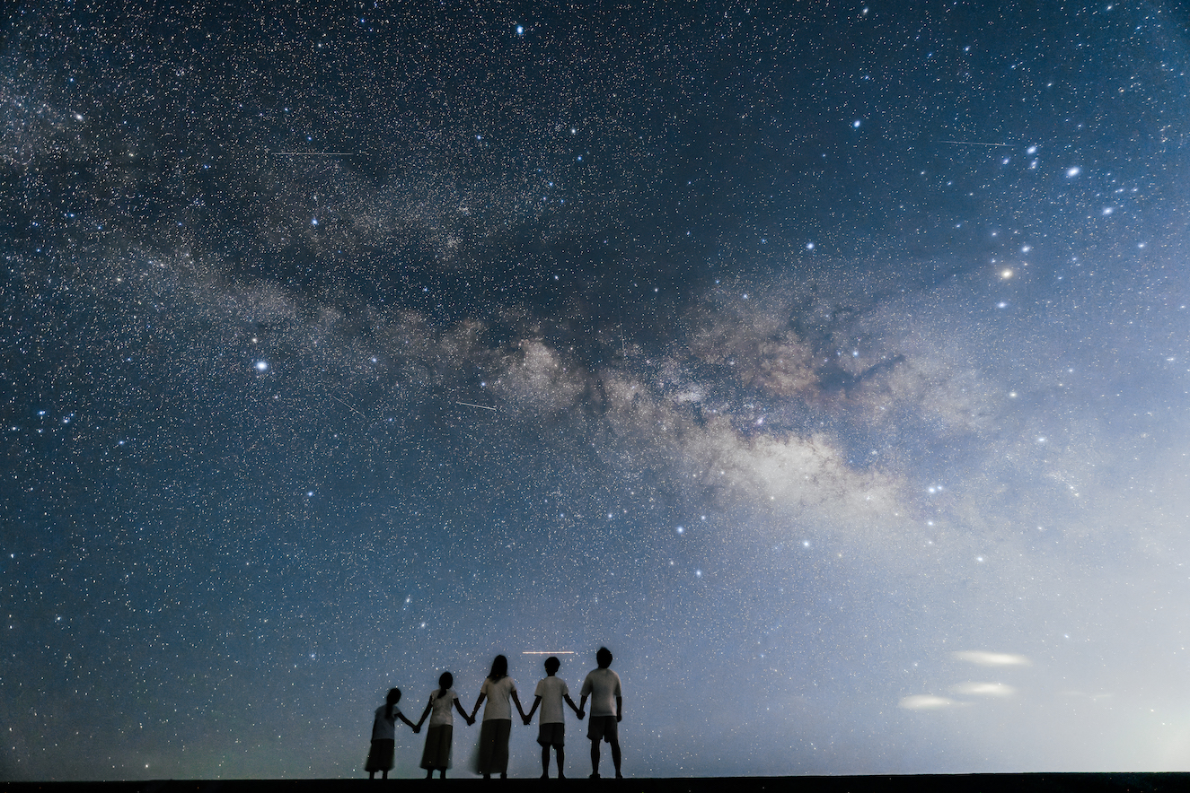 古宇利島 星空フォトツアー  天の川 ファミリー 家族　撮影例 