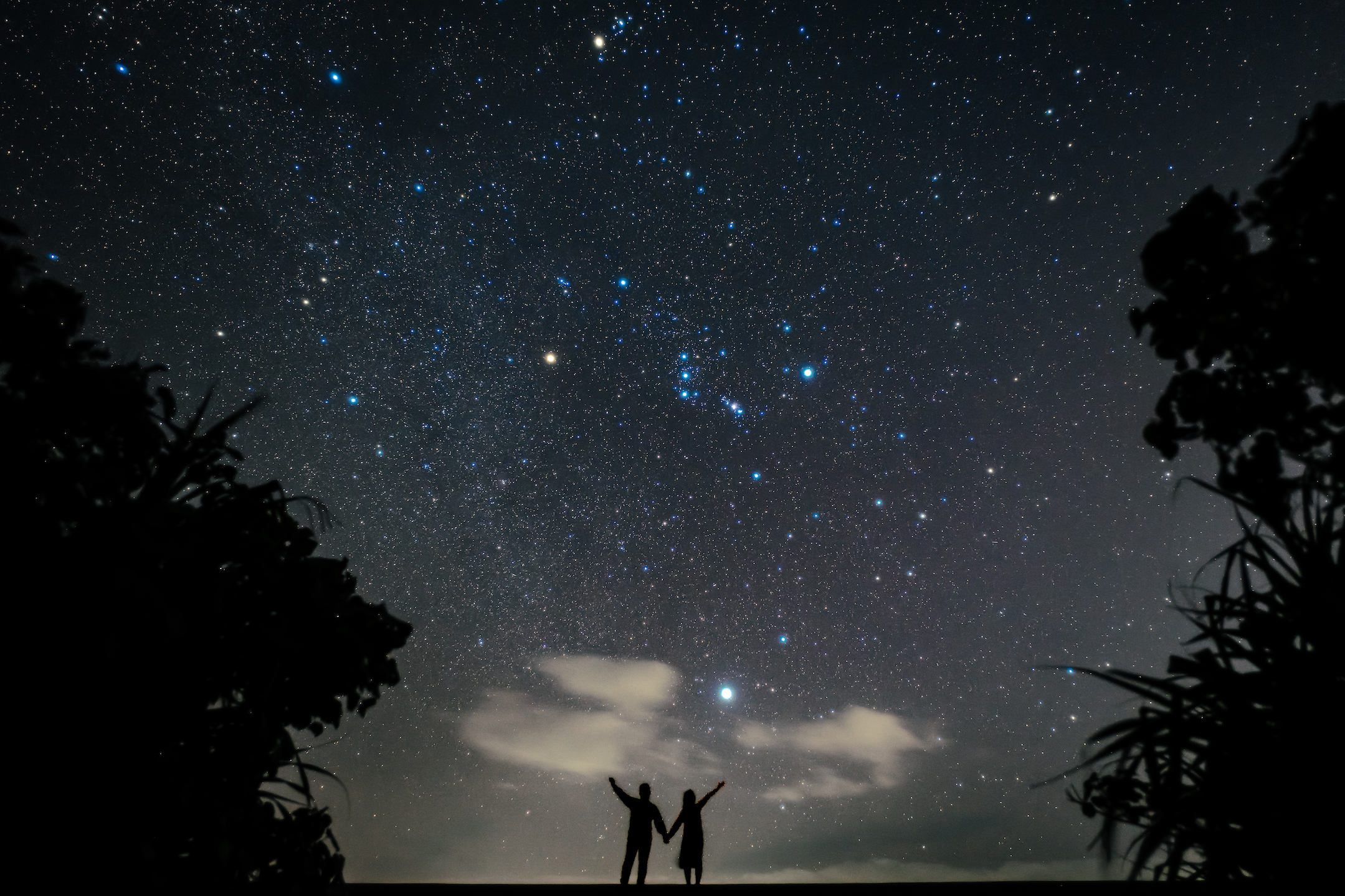 古宇利島 冬の星空 オリオン座 星空フォト撮影　作例