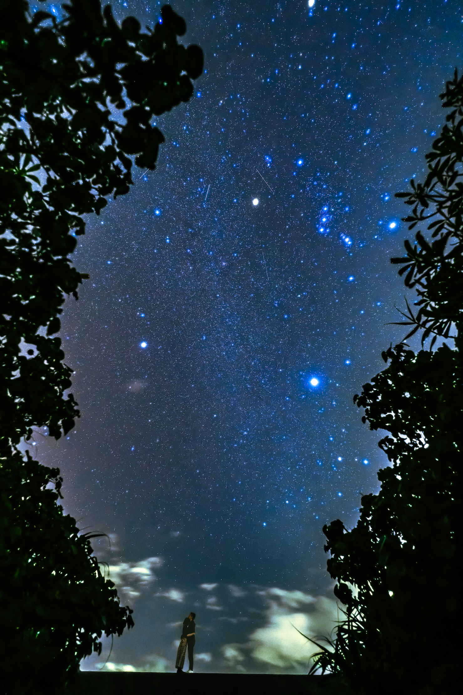 古宇利島 冬の星空 オリオン座 星空フォト撮影　作例