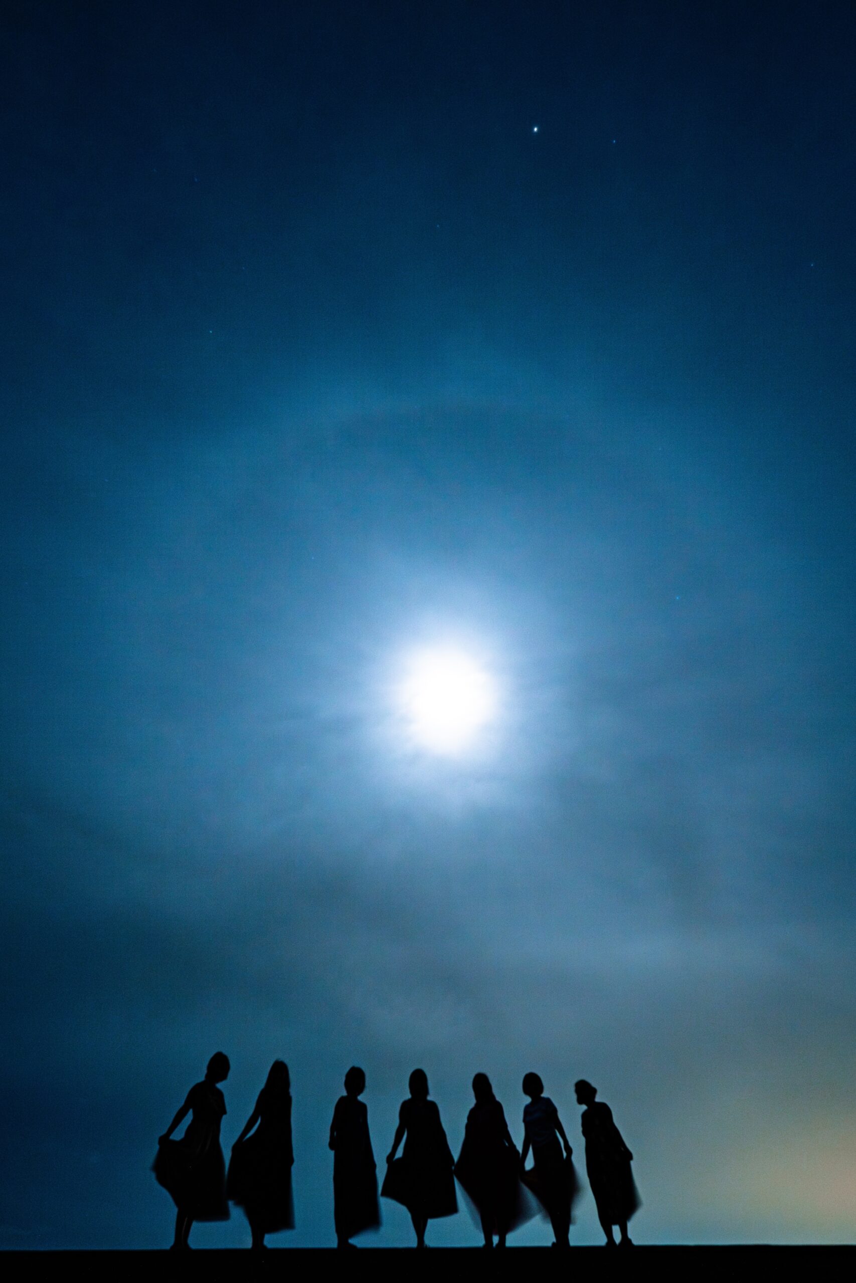 古宇利島 星空 月写真　月空フォト 撮影