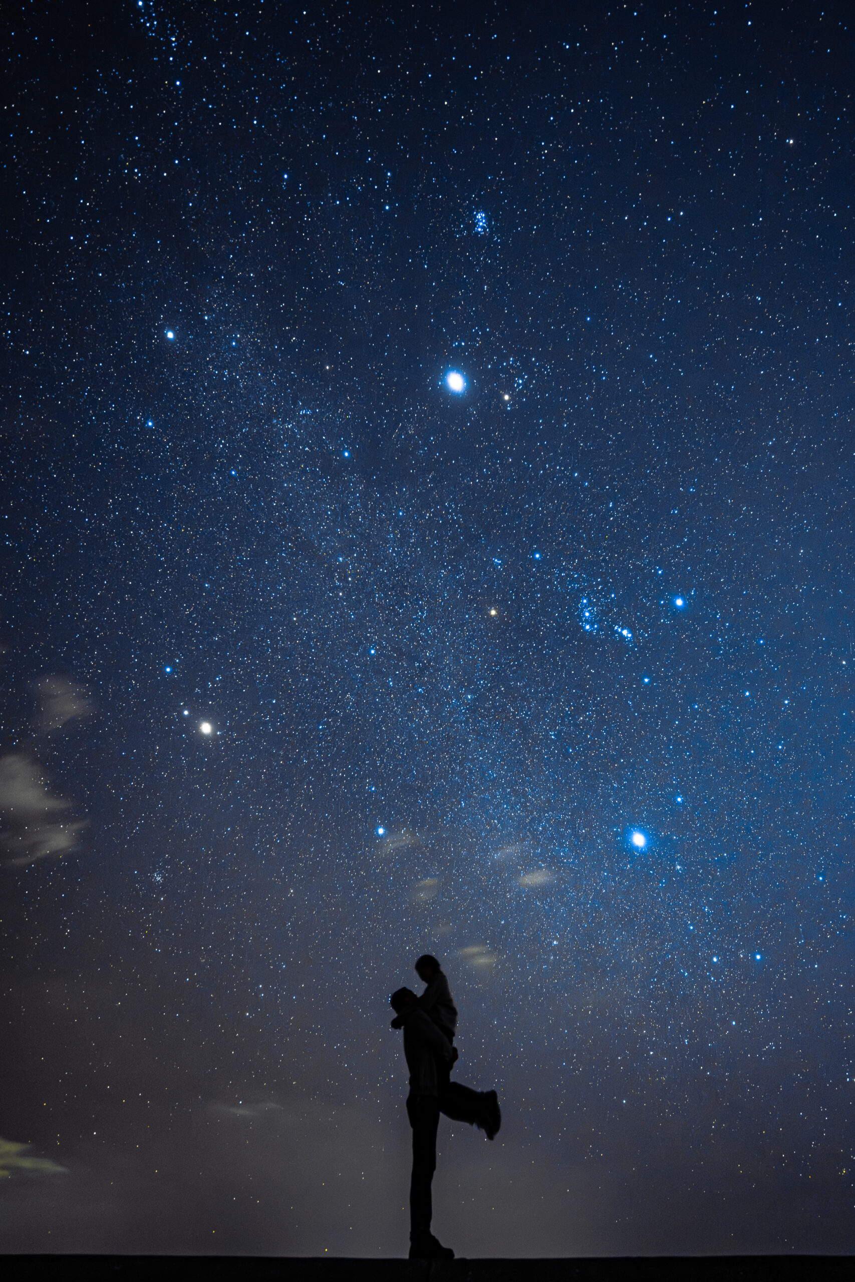 沖縄 星空フォトウェディング 古宇利島 新郎新婦 撮影例
